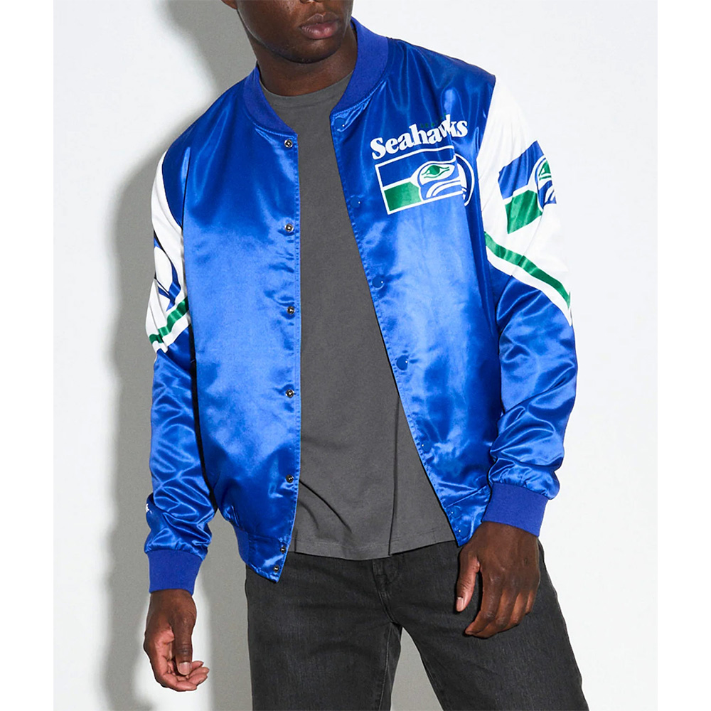 Seattle Seahawks Fanimation Satin Jacket - Image 3