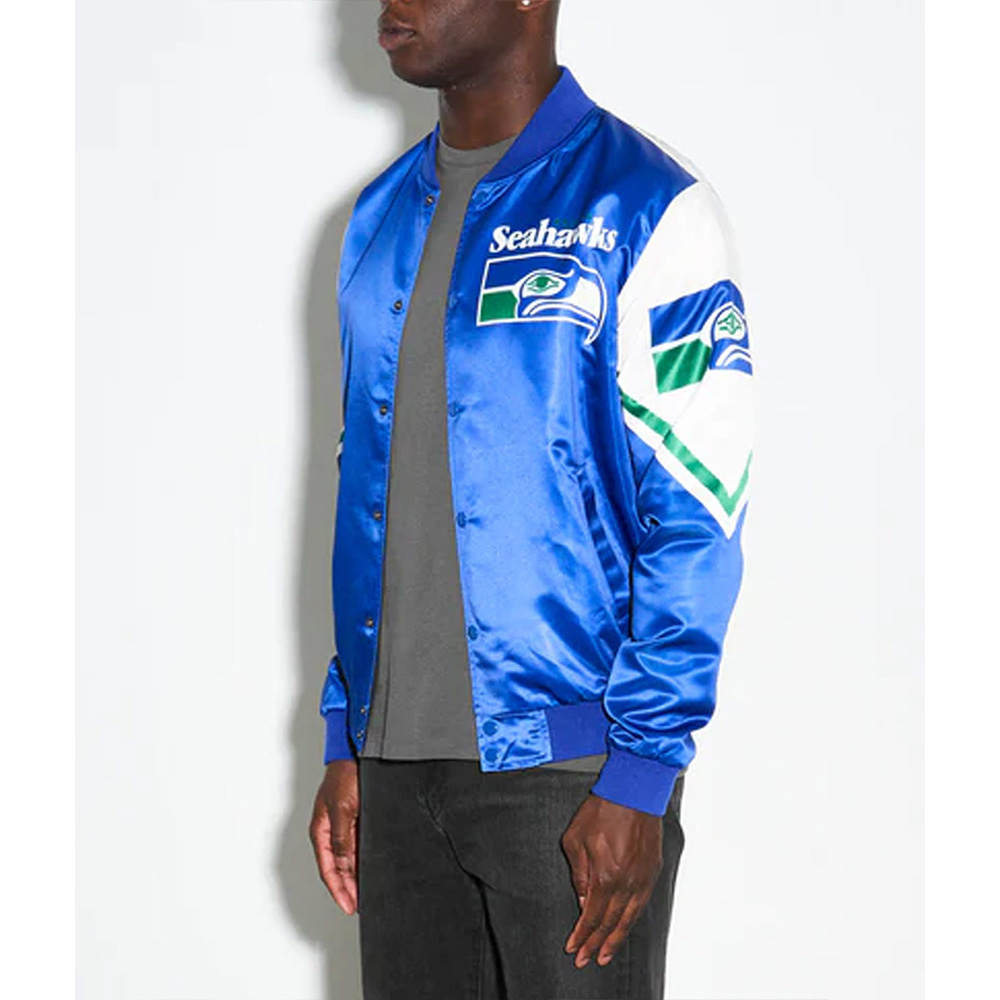 Seattle Seahawks Fanimation Satin Jacket - Image 5