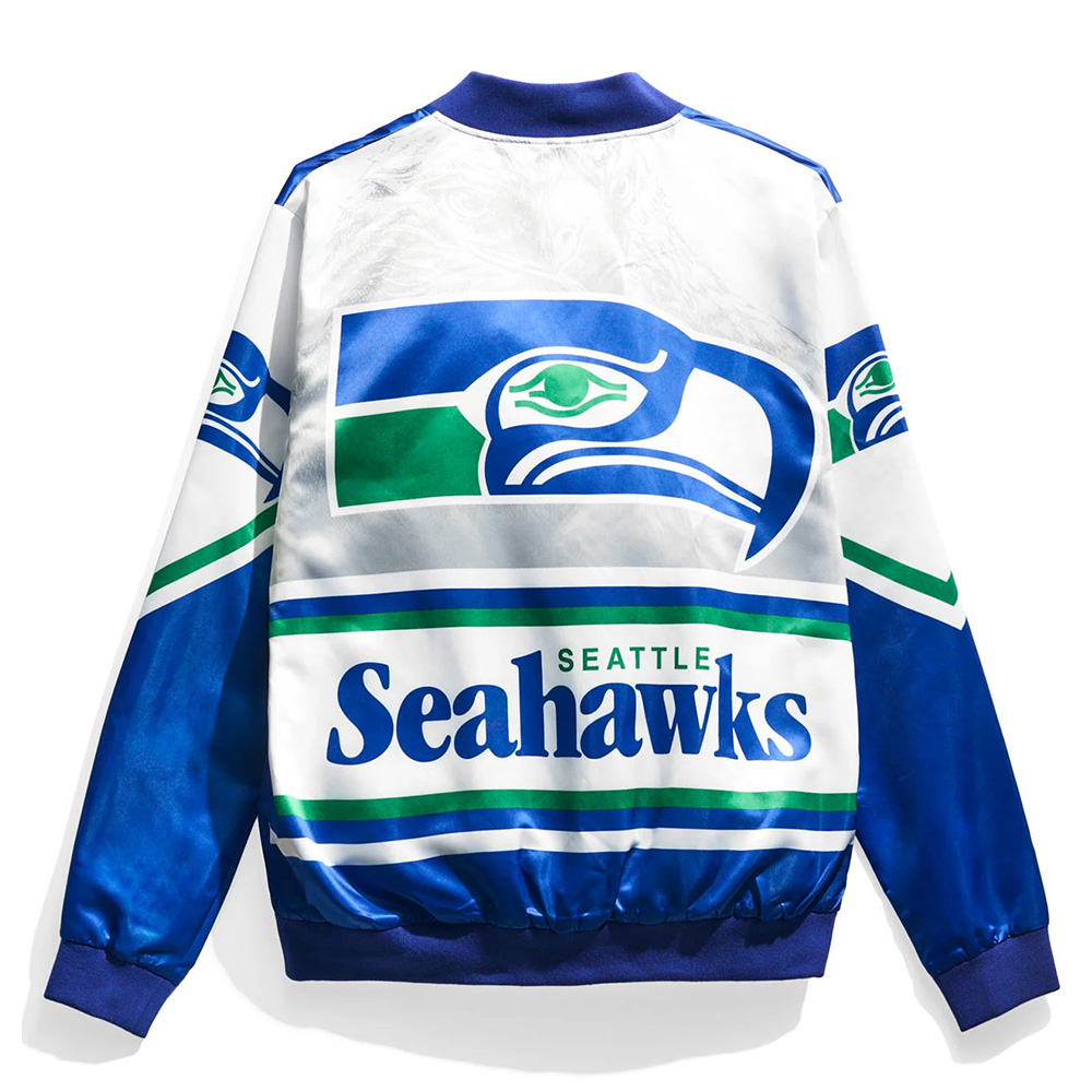 Seattle Seahawks Fanimation Satin Jacket - Image 2