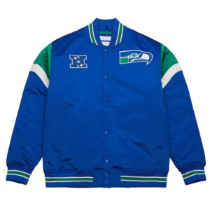 Seattle Seahawks Heavyweight Royal Satin Jacket