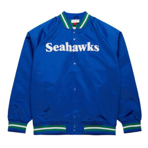 Seattle Seahawks Royal Lightweight Satin Jacket