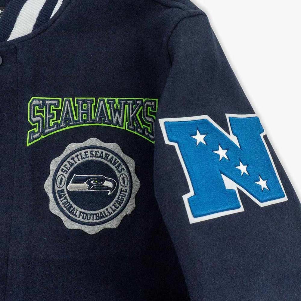 Seattle Seahawks Super Bowl Champions Varsity Jacket - Image 3