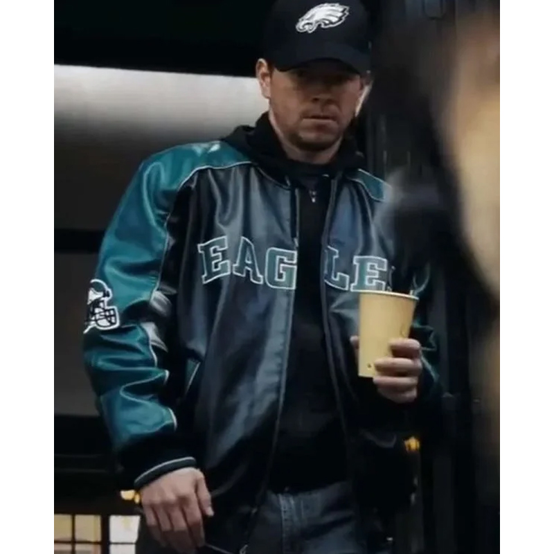 Shooter Mark Wahlberg Philadelphia Eagles Leather Jacket - Image 2