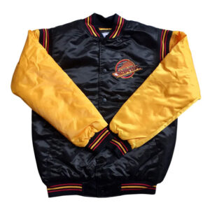 Vancouver Canucks Black and Gold Skate Jacket
