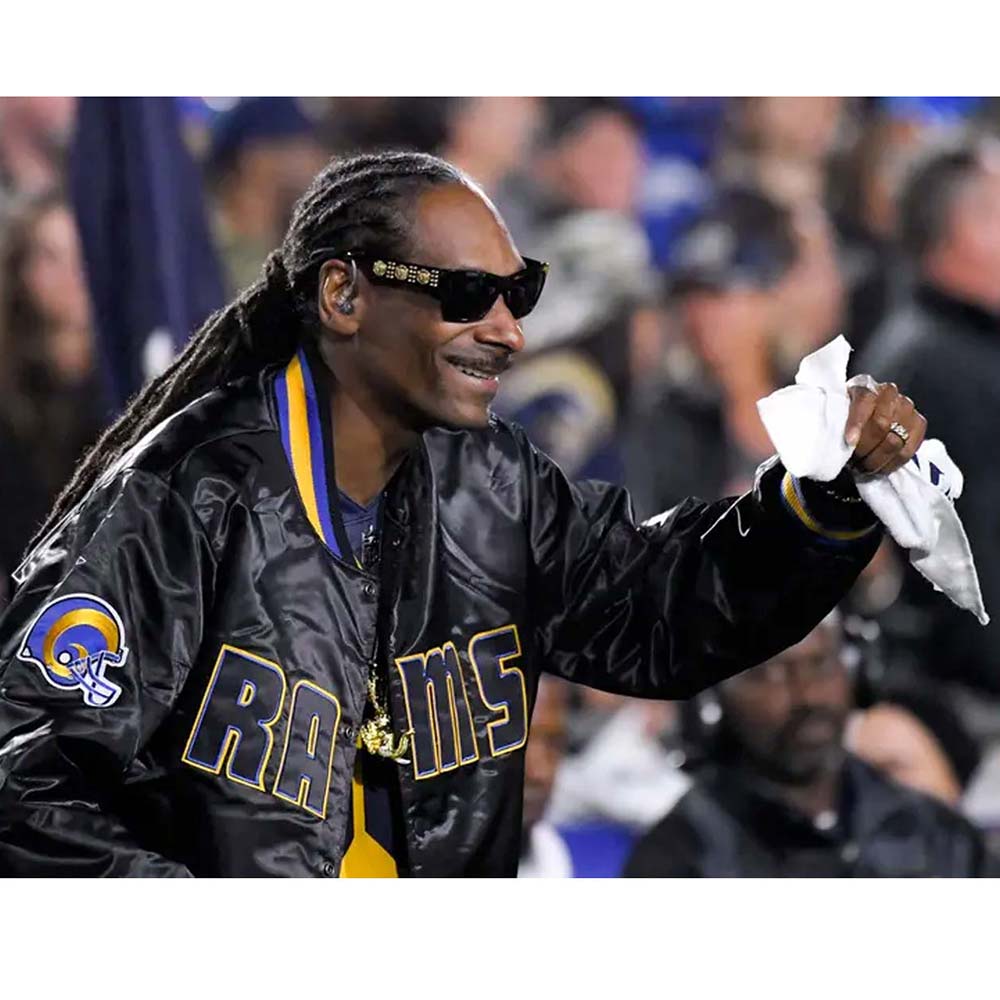 Los Angeles Rams Snoop Dogg Bomber Black Jacket - Image 9