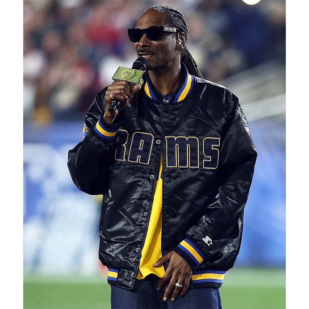 Los Angeles Rams Snoop Dogg Bomber Black Jacket - Image 2
