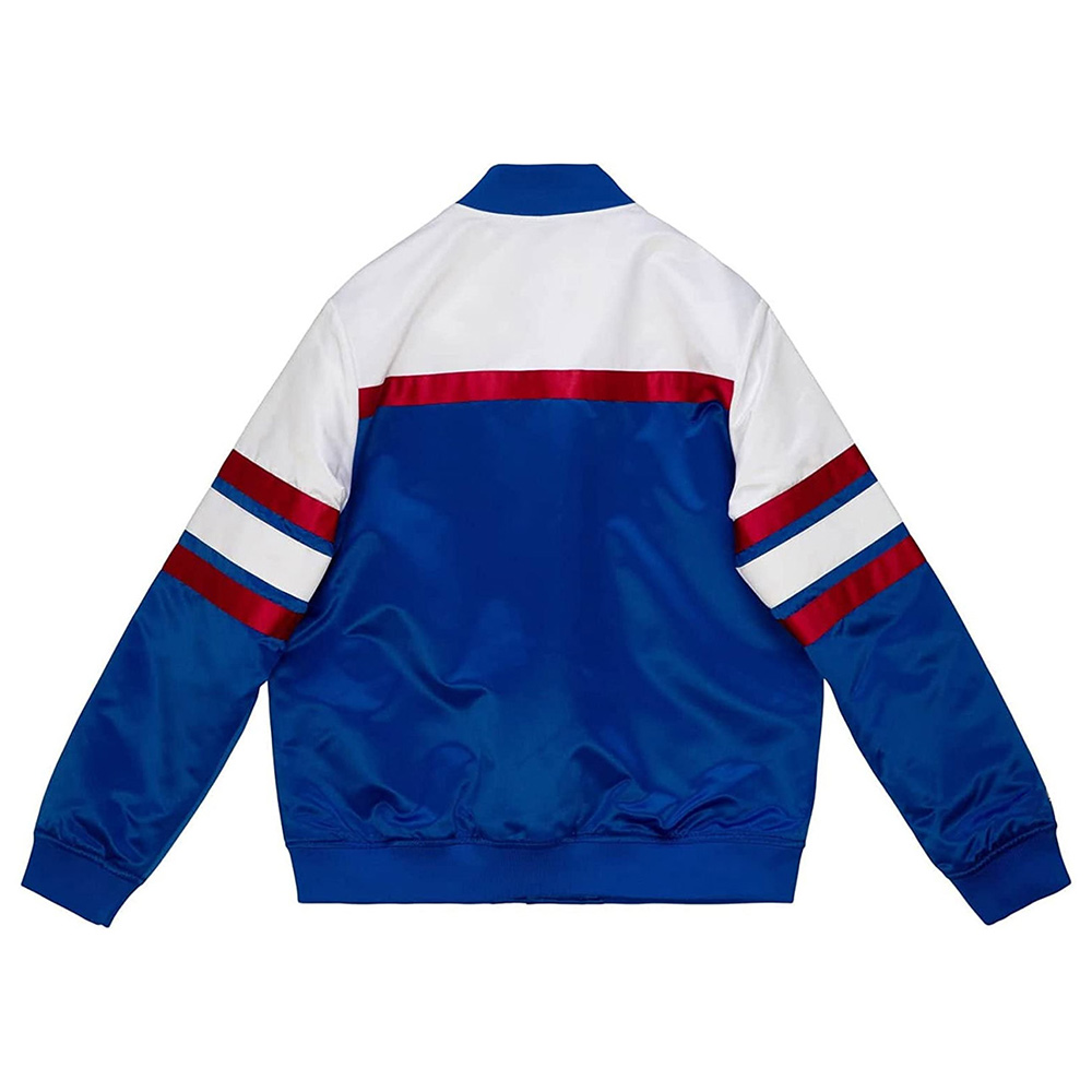 Special Script NY Giants Royal Satin Jacket - Image 2