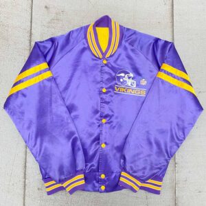 1980's Minnesota Vikings Spellout Bomber Jacket