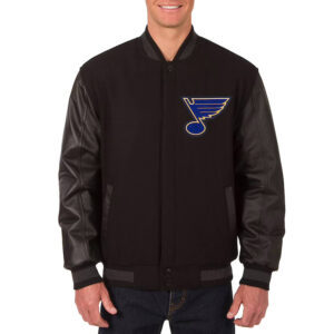 St. Louis Blues Varsity Black Jacket