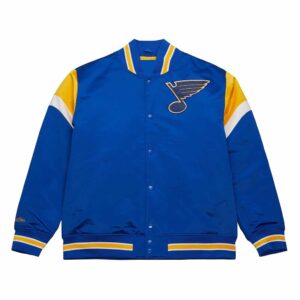 St. Louis Blues Heavyweight Royal Satin Jacket