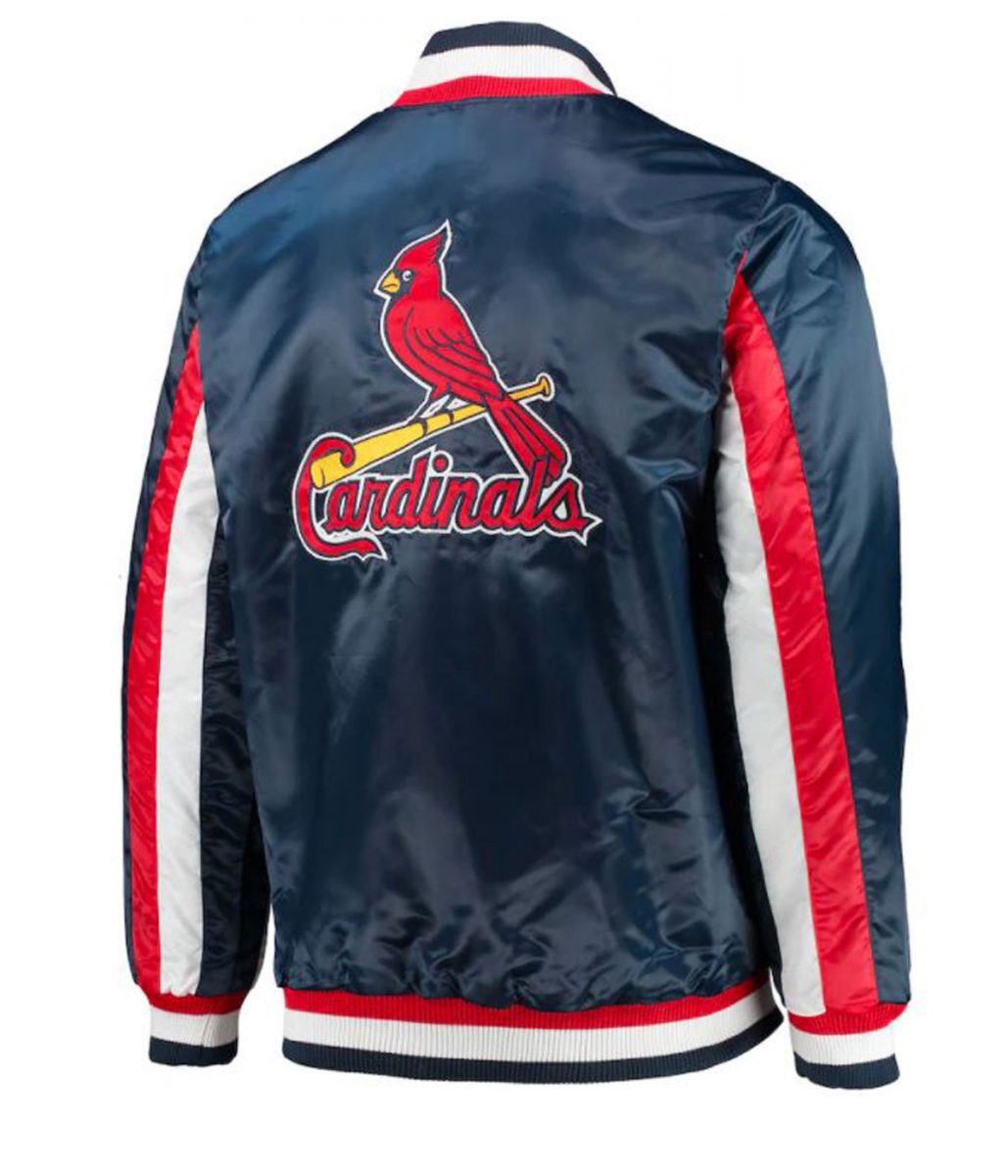 Starter St. Louis Cardinals The Ace Satin Blue Jacket - Image 2