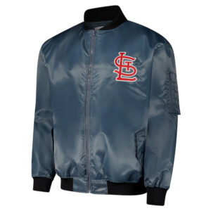 St. Louis Cardinals Charcoal Bomber Full-Zip Jacket