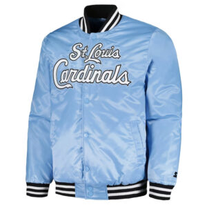 St. Louis Cardinals Cross Bronx Fashion Light Blue Jacket