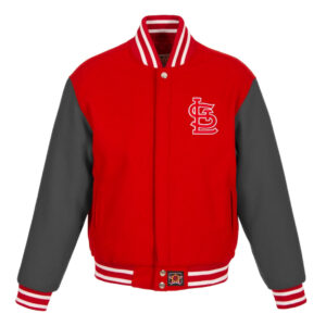 St. Louis Cardinals Embroidered Varsity Red All-Wool Jacket