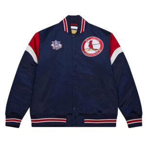 St. Louis Cardinals Heavyweight Navy Satin Jacket