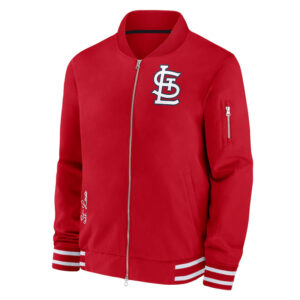 St. Louis Cardinals Full-Zip Red Bomber Jacket