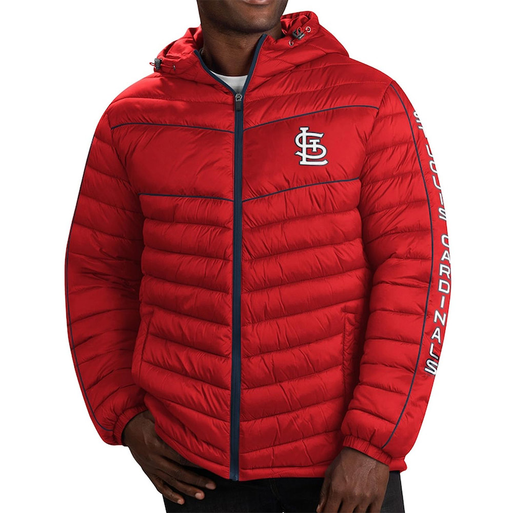 Splitter Soft Down Touch St. Louis Cardinals Puffer Red Jacket - Image 4