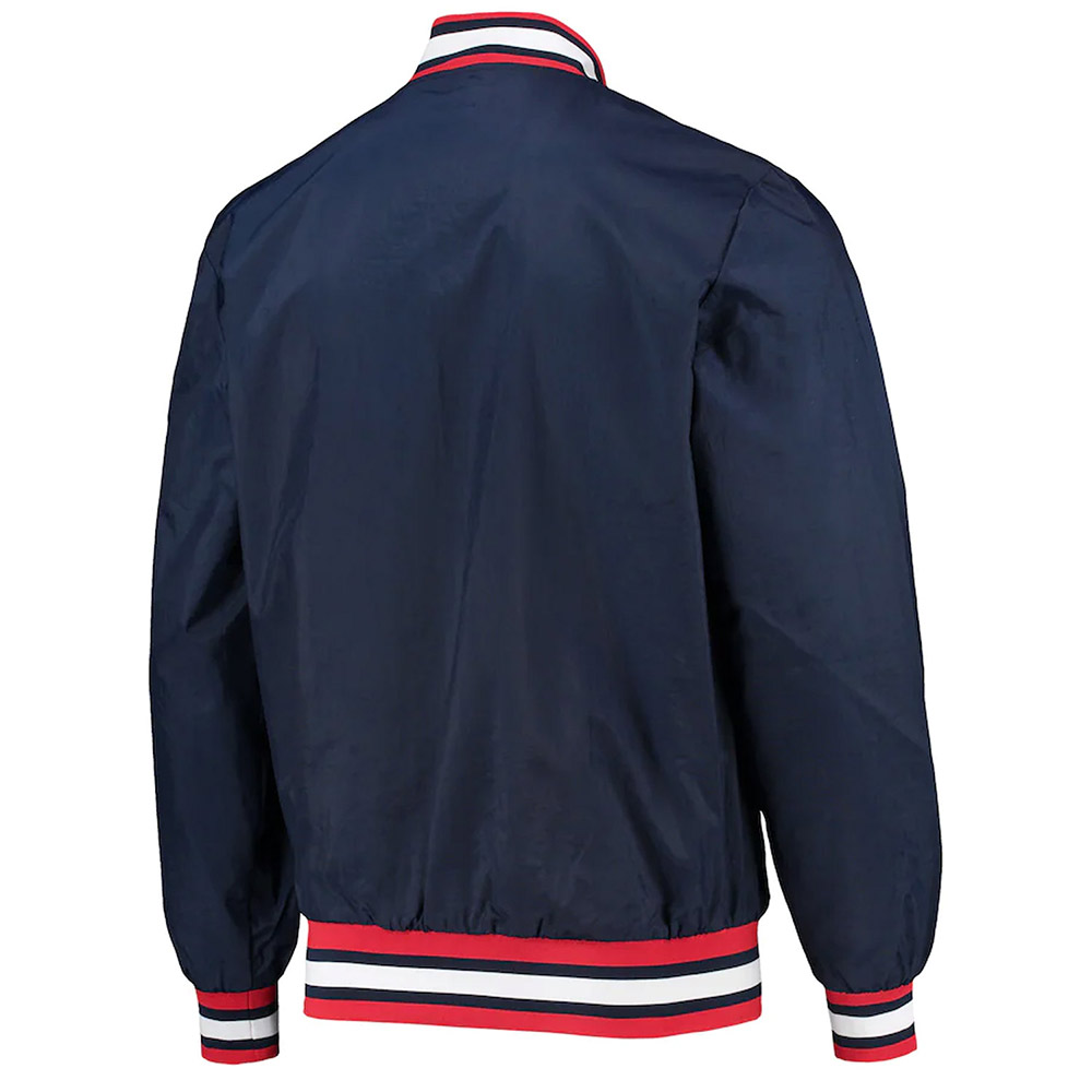 The Jet III St. Louis Cardinals Navy Blue Satin Jacket - Image 2