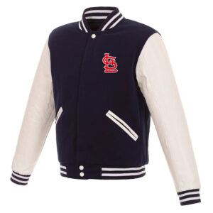 St. Louis Cardinals Navy and White Varsity Jacket