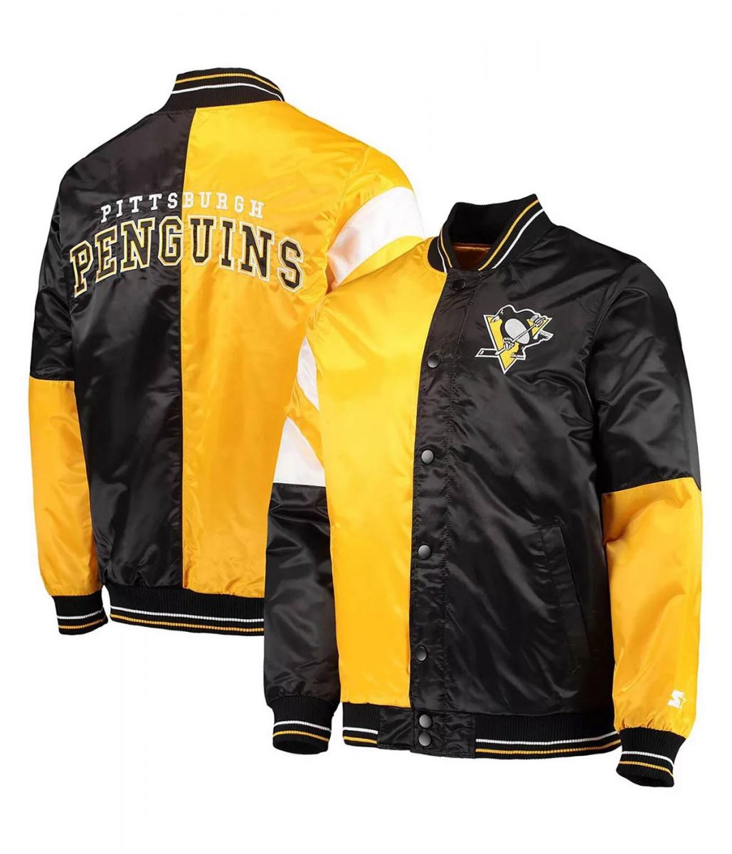 The Leader Pittsburgh Penguins Black/Yellow Jacket - Image 3