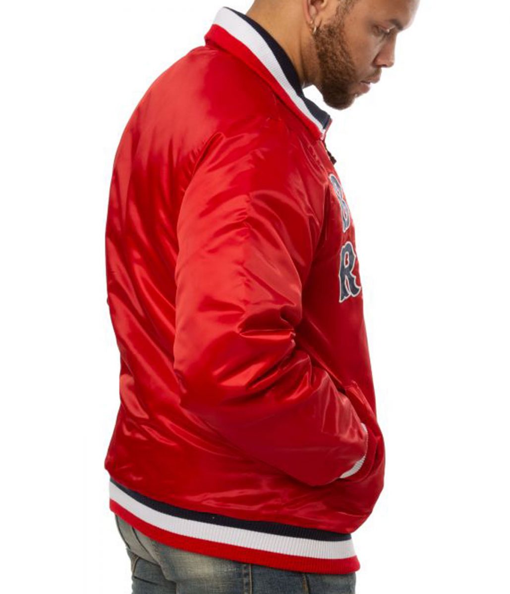 Boston Red Sox Varsity Satin Jacket - Image 3