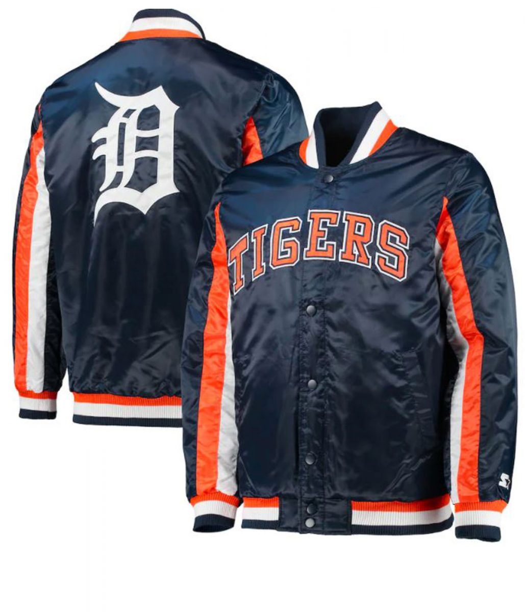 Starter Detroit Tigers The Ace Bomber Blue Jacket - Image 3