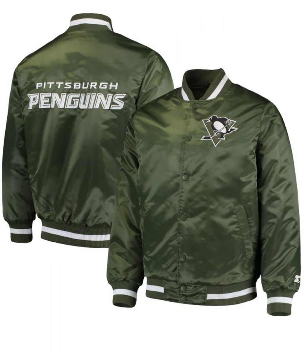 Pittsburgh Penguins Starter Green Jacket - Image 3