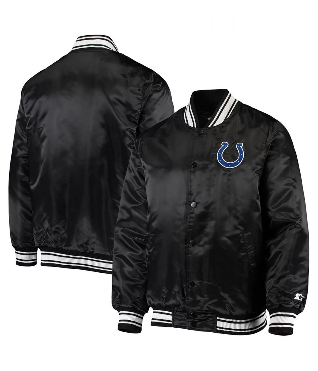 Indianapolis Colts Locker Room Black Jacket - Image 3