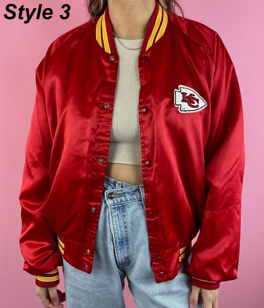 Kansas City Chiefs Satin Bomber Red Jacket - Image 3