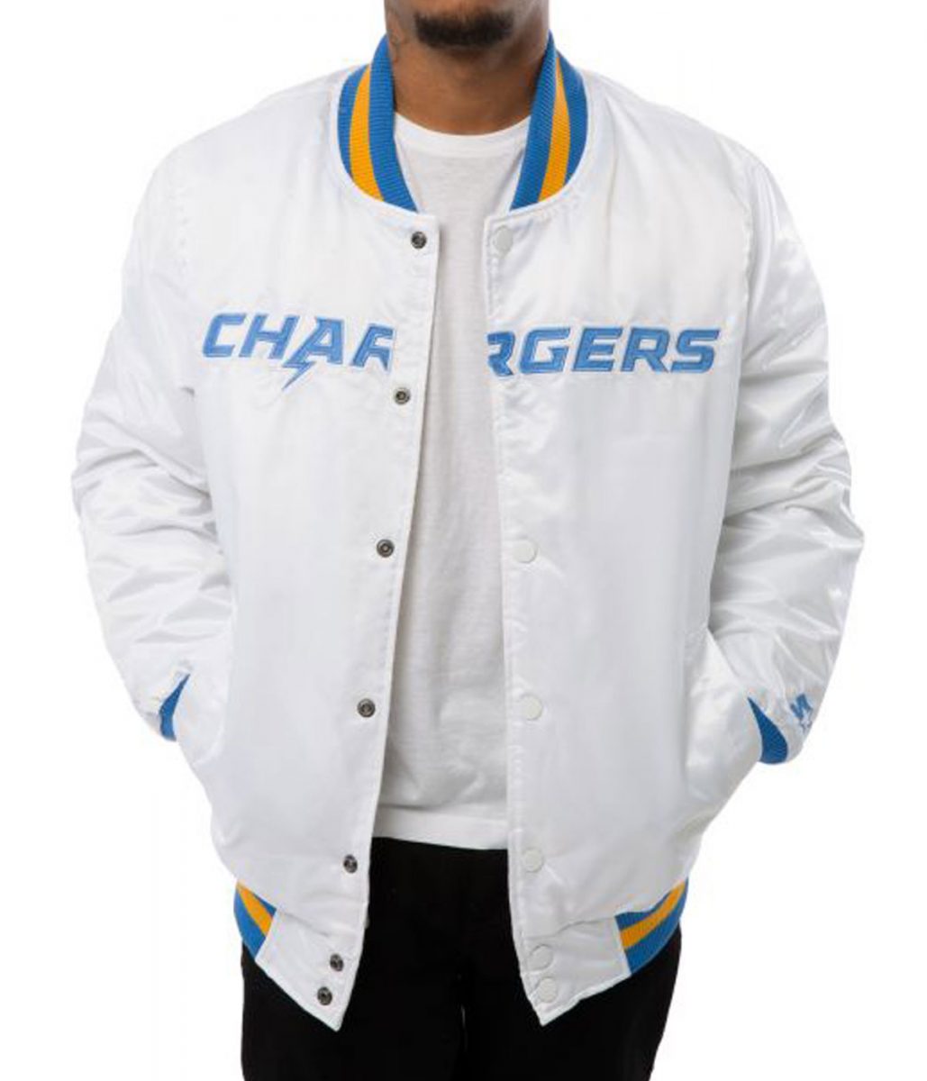 Chargers LA Bomber Blue/White Jacket - Image 8