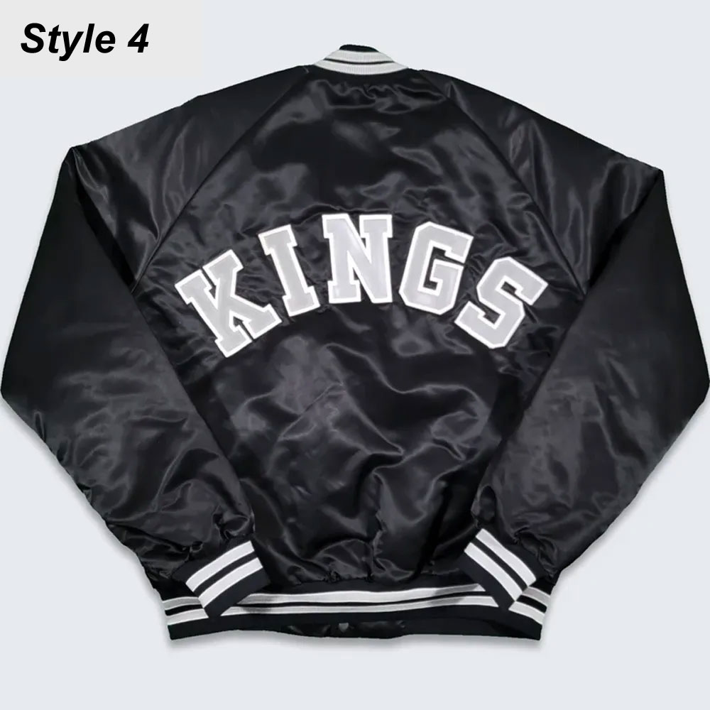 Los Angeles Kings Black Satin Jacket - Image 9