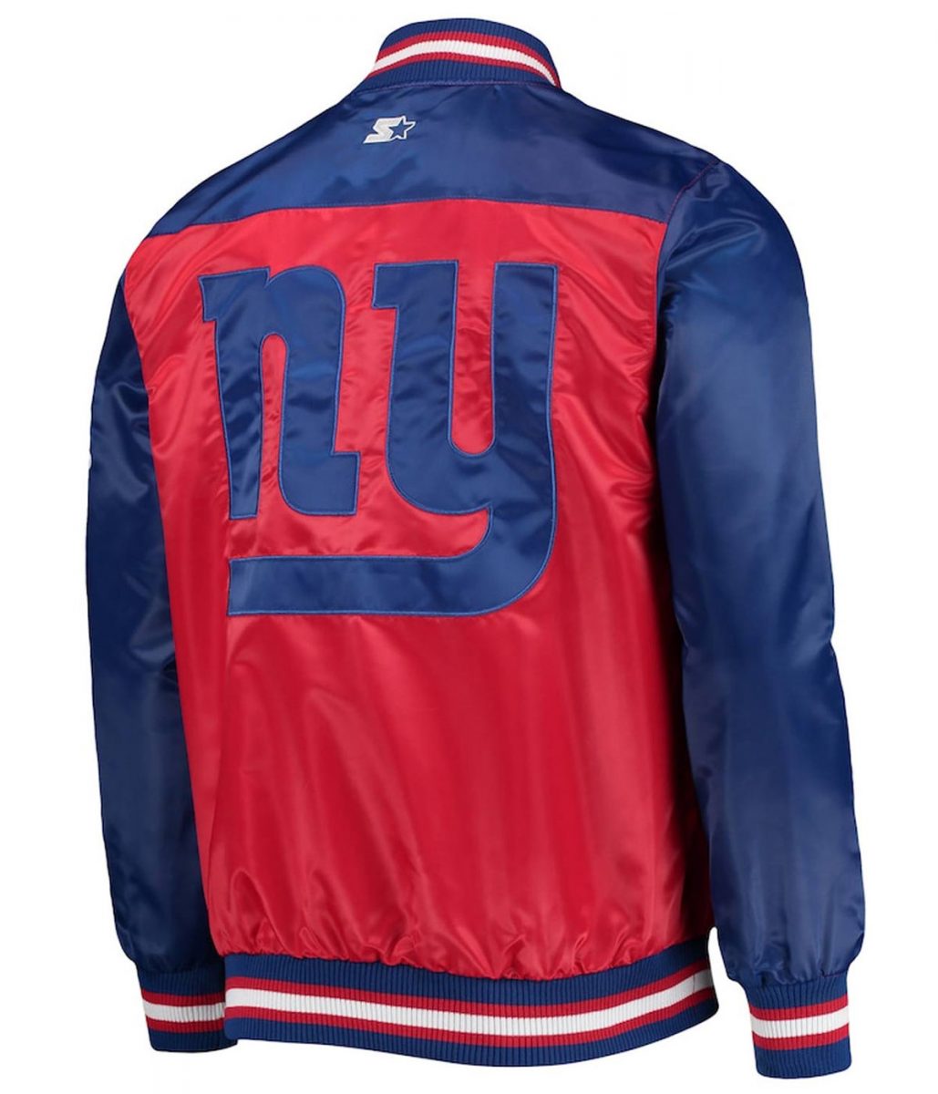 Varsity New York Giants The Tradition II Satin Jacket - Image 2