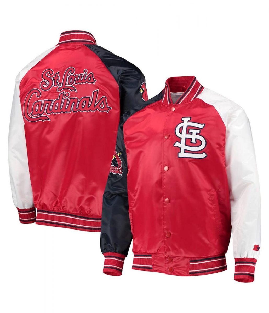 St. Louis Cardinals Reliever Raglan Full-Snap Satin Jacket - Image 3