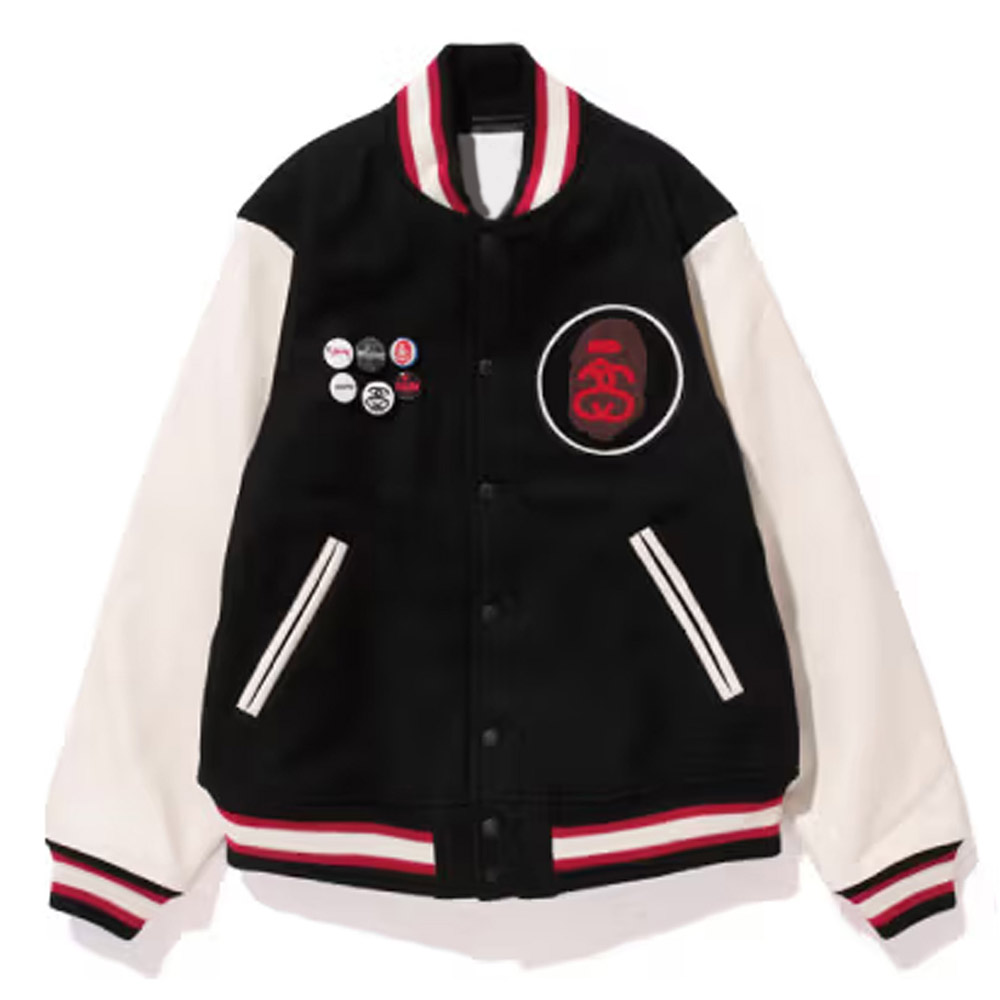 Stussy Bape Varsity Jacket - Image 2