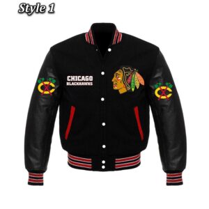 Chicago Blackhawks Styles Varsity Jacket