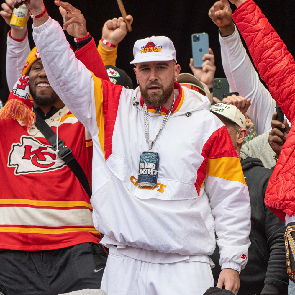 Super Bowl LVII Parade Travis Kelce Pullover Jacket - Image 2