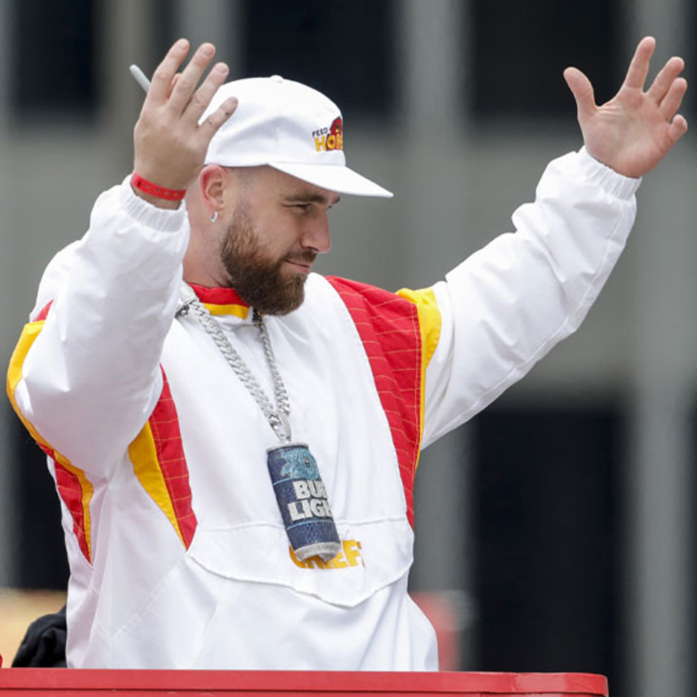 Super Bowl LVII Parade Travis Kelce Pullover Jacket - Image 5