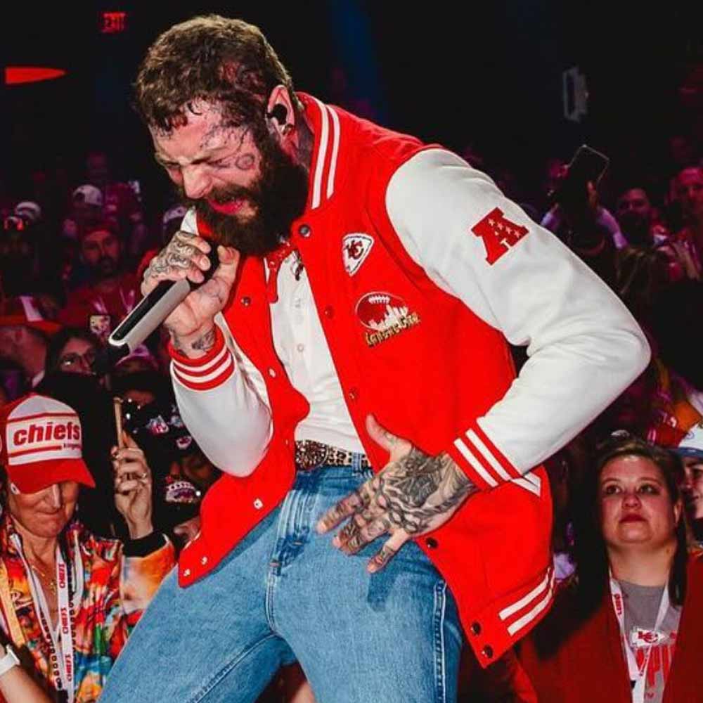 Super Bowl LVIII Post Malone Kansas City Chiefs Jacket - Image 2