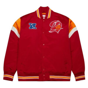 Tampa Bay Buccaneers Heavyweight Red Satin Jacket