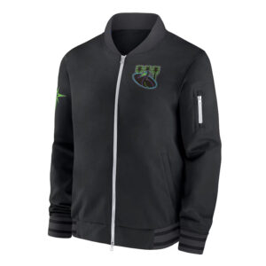 Tampa Bay Rays City Connect Game Time Full-Zip Black Bomber Jacket