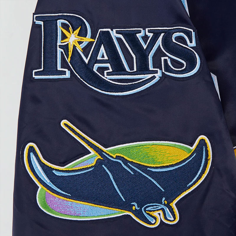 Tampa Bay Rays Mashup Classic Rib Satin Jacket - Image 7