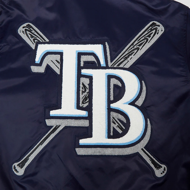 Tampa Bay Rays Mashup Classic Rib Satin Jacket - Image 9