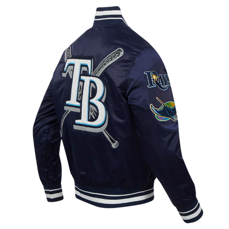 Tampa Bay Rays Mashup Classic Rib Satin Jacket - Image 4