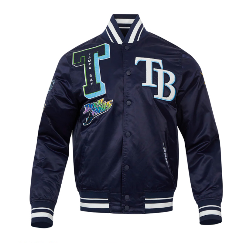 Tampa Bay Rays Mashup Classic Rib Satin Jacket