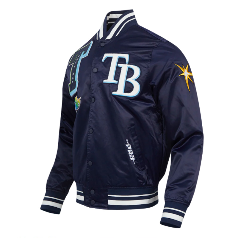 Tampa Bay Rays Mashup Classic Rib Satin Jacket - Image 3