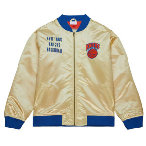 New York Knicks Team OG 2.0 Gold Satin Jacket