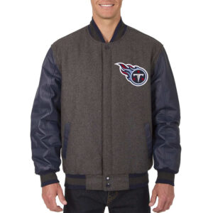 Charcoal/Navy Tennessee Titans Varsity Jacket