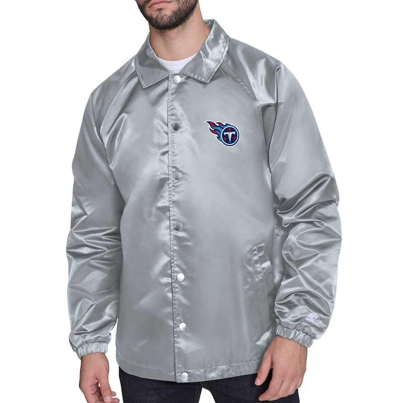 Tennessee Titans Retro Logo Coaches Jacket - Image 2