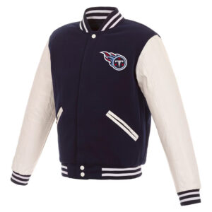 Navy/White Tennessee Titans Varsity Jacket