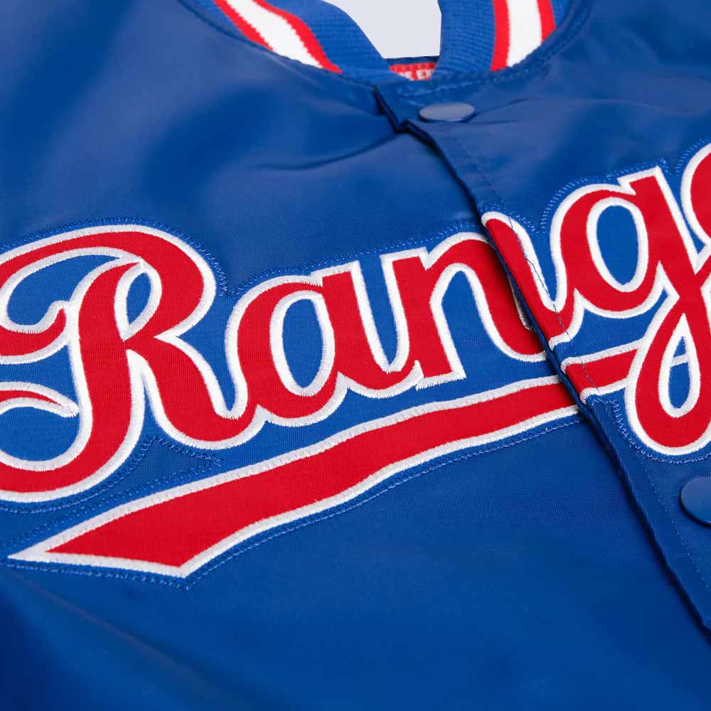 Texas Rangers Classic Royal Satin Jacket - Image 3